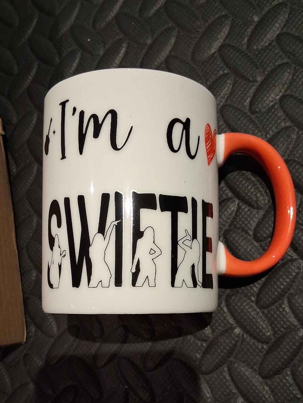 Taylor Swift /Swiftie White and Orange Ceramic Mug - BNIB
